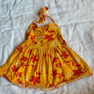 5 for $25 KRU bay girls orange halter dress